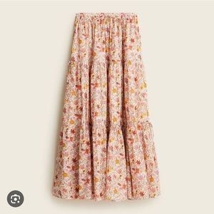 Jcrew LIBERTY London Tiered Floral Maxi Skirt